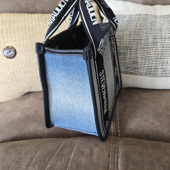 Steve Madden Blue Denim Tote Bag - Picture 2 of 5